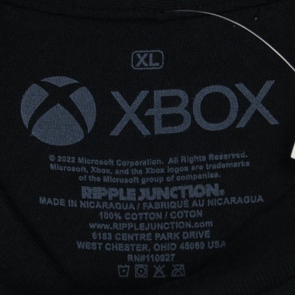 X-Box Promo Shirt NWT Mens XL Black Ripple Junction Cotton S/S Pullover - Picture 8 of 11